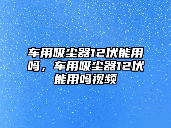 車用吸塵器12伏能用嗎，車用吸塵器12伏能用嗎視頻