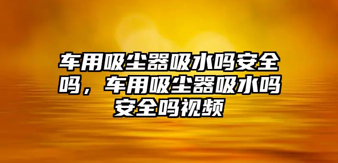 車用吸塵器吸水嗎安全嗎，車用吸塵器吸水嗎安全嗎視頻