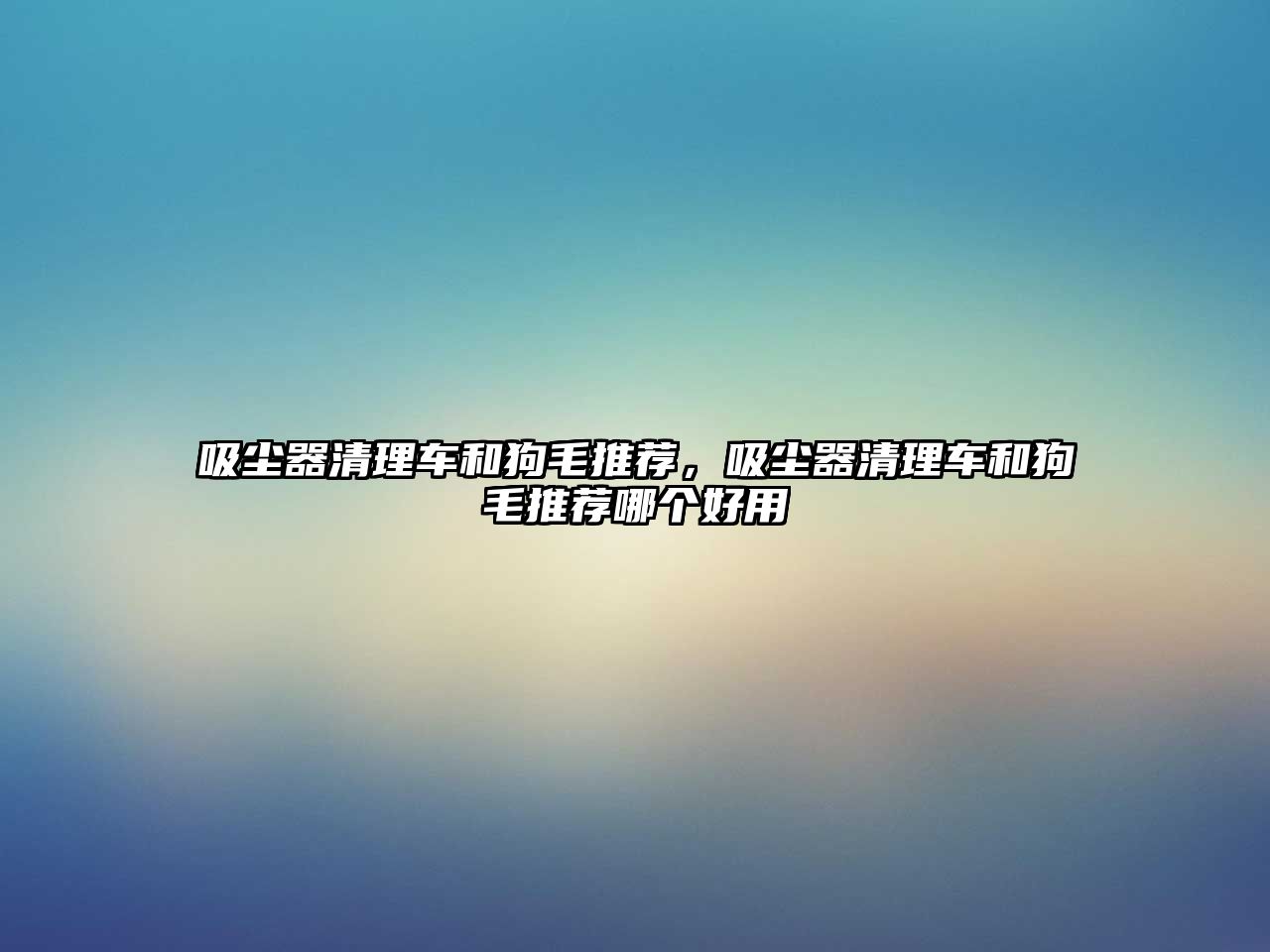 吸塵器清理車和狗毛推薦，吸塵器清理車和狗毛推薦哪個(gè)好用