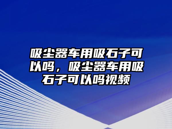 吸塵器車用吸石子可以嗎，吸塵器車用吸石子可以嗎視頻