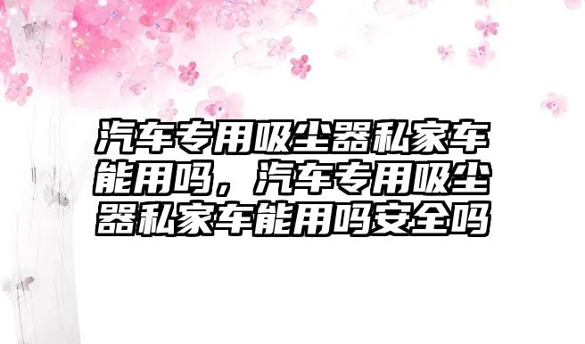 汽車專用吸塵器私家車能用嗎，汽車專用吸塵器私家車能用嗎安全嗎