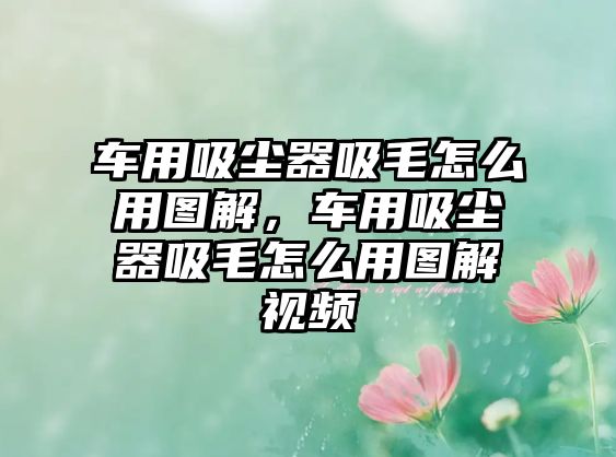 車(chē)用吸塵器吸毛怎么用圖解，車(chē)用吸塵器吸毛怎么用圖解視頻