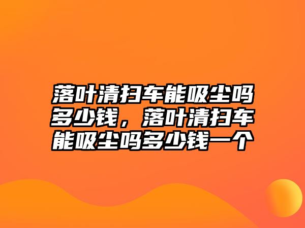 落葉清掃車能吸塵嗎多少錢，落葉清掃車能吸塵嗎多少錢一個(gè)