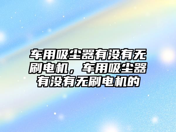 車用吸塵器有沒有無(wú)刷電機(jī)，車用吸塵器有沒有無(wú)刷電機(jī)的