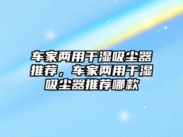 車家兩用干濕吸塵器推薦，車家兩用干濕吸塵器推薦哪款