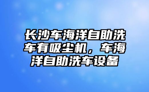 長沙車海洋自助洗車有吸塵機(jī)，車海洋自助洗車設(shè)備