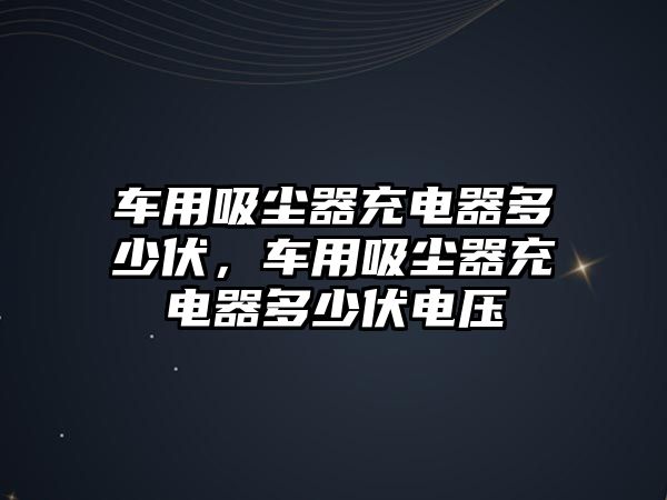 車用吸塵器充電器多少伏，車用吸塵器充電器多少伏電壓