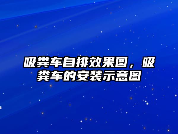 吸糞車自排效果圖，吸糞車的安裝示意圖