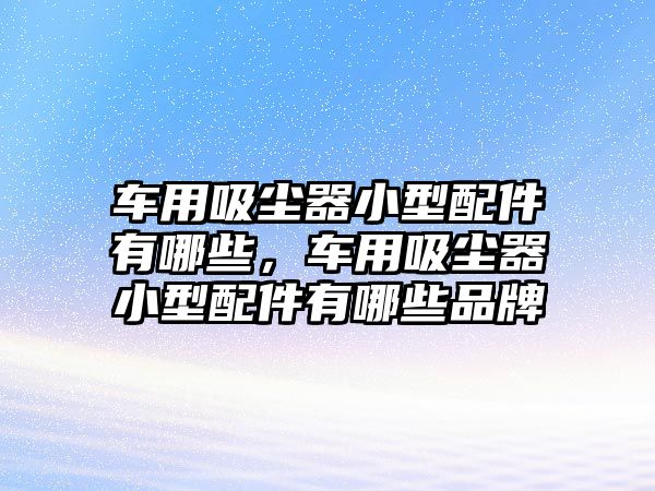 車(chē)用吸塵器小型配件有哪些，車(chē)用吸塵器小型配件有哪些品牌