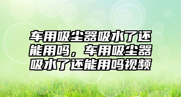 車用吸塵器吸水了還能用嗎，車用吸塵器吸水了還能用嗎視頻