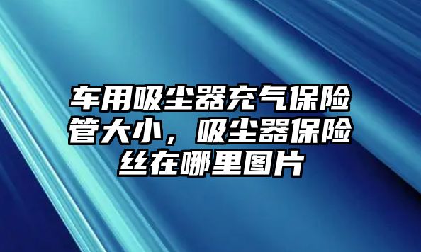 車用吸塵器充氣保險管大小，吸塵器保險絲在哪里圖片