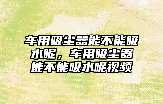 車用吸塵器能不能吸水呢，車用吸塵器能不能吸水呢視頻