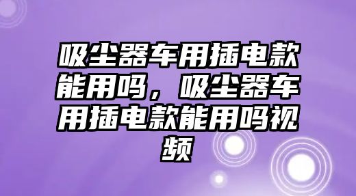 吸塵器車用插電款能用嗎，吸塵器車用插電款能用嗎視頻