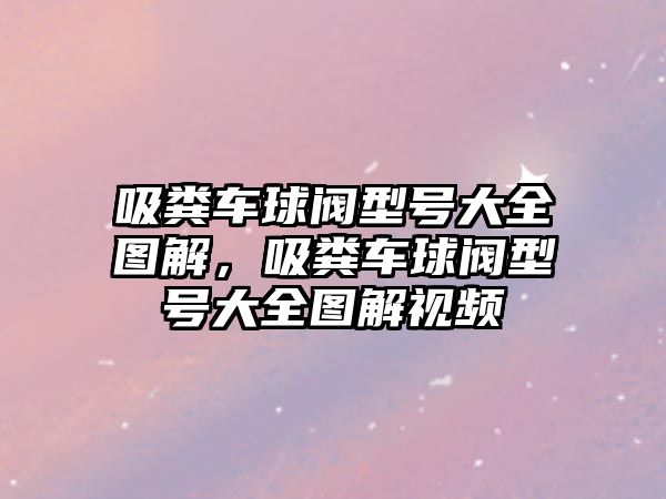 吸糞車球閥型號大全圖解，吸糞車球閥型號大全圖解視頻