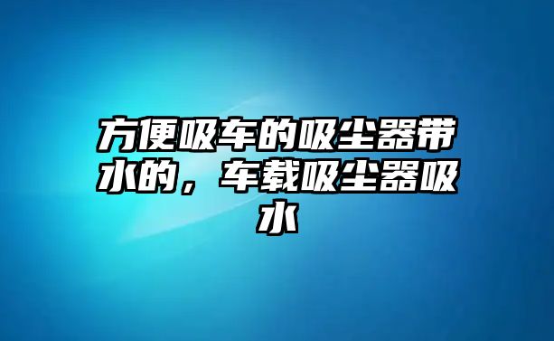 方便吸車的吸塵器帶水的，車載吸塵器吸水