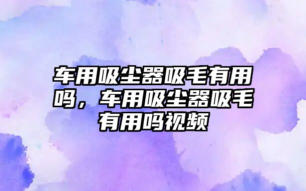 車用吸塵器吸毛有用嗎，車用吸塵器吸毛有用嗎視頻