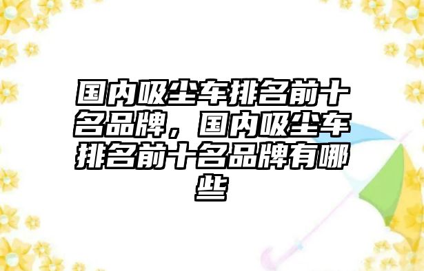 國內(nèi)吸塵車排名前十名品牌，國內(nèi)吸塵車排名前十名品牌有哪些