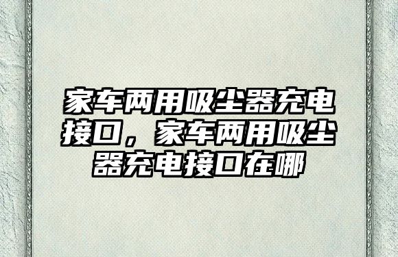 家車兩用吸塵器充電接口，家車兩用吸塵器充電接口在哪