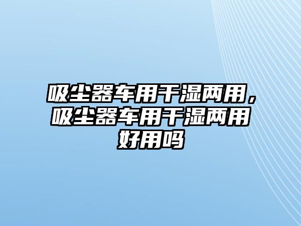 吸塵器車用干濕兩用，吸塵器車用干濕兩用好用嗎