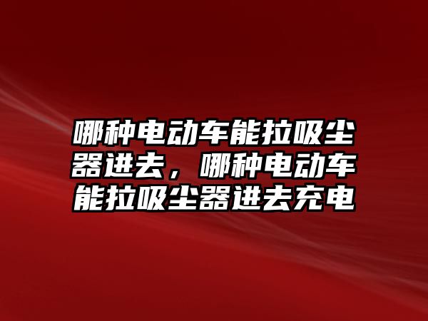 哪種電動車能拉吸塵器進(jìn)去，哪種電動車能拉吸塵器進(jìn)去充電