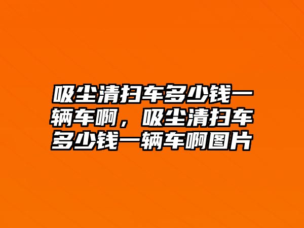 吸塵清掃車多少錢一輛車啊，吸塵清掃車多少錢一輛車啊圖片