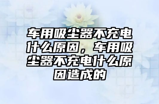 車用吸塵器不充電什么原因，車用吸塵器不充電什么原因造成的