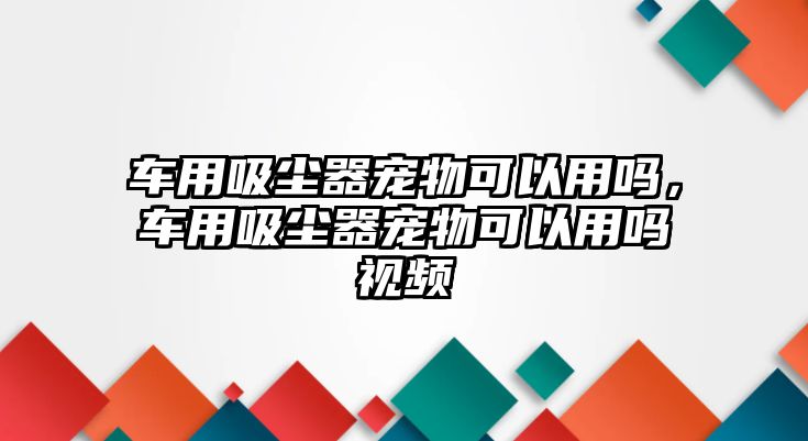 車用吸塵器寵物可以用嗎，車用吸塵器寵物可以用嗎視頻