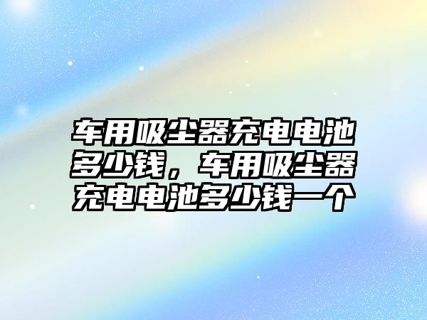 車用吸塵器充電電池多少錢，車用吸塵器充電電池多少錢一個(gè)