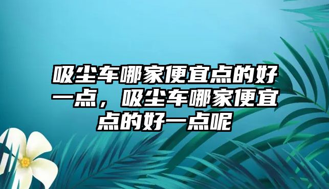 吸塵車哪家便宜點的好一點，吸塵車哪家便宜點的好一點呢